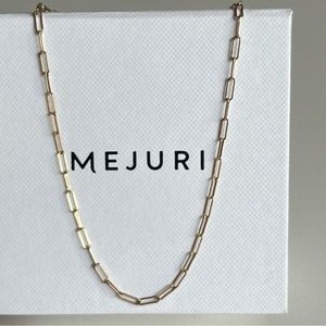 Mejuri boyfriend bold chain necklace 14k solid gold